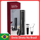 Super abridor de Vinho de Conjunto Elétrico,com Saca-rolhas, Stopper, Pourer,4-em-1 Abridor de Vinho